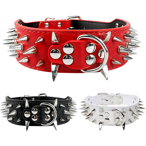 Sharp Spiked Studded Punk Dog Collar