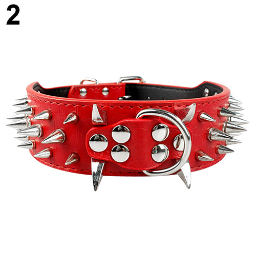 Sharp Spiked Studded Punk Dog Collar