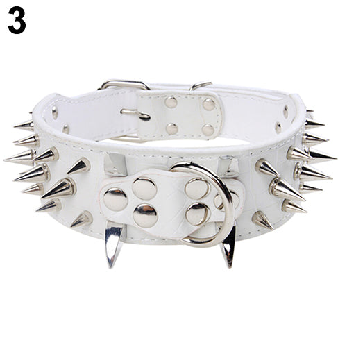 Sharp Spiked Studded Punk Dog Collar